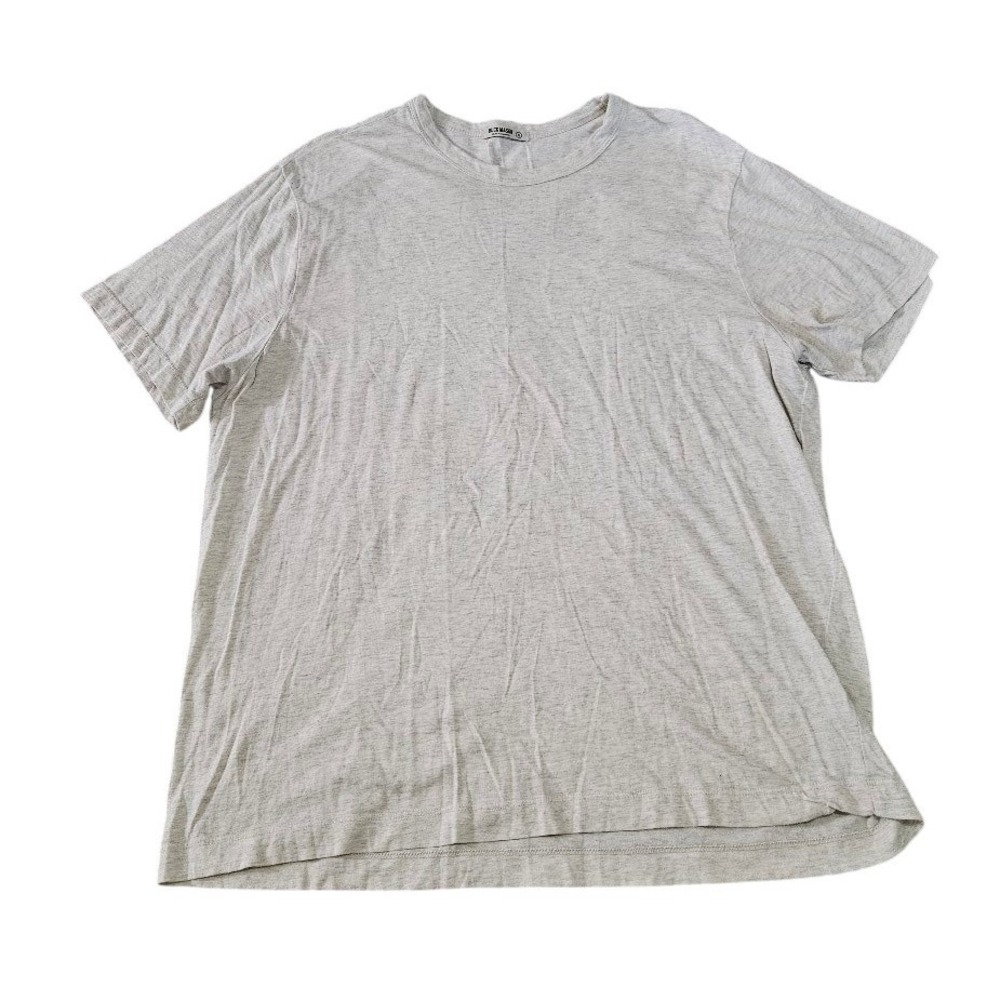 Buck Mason Mens Oatmeal Heather Cotton Short Sleeve Crew Neck T-Shirt XL USA